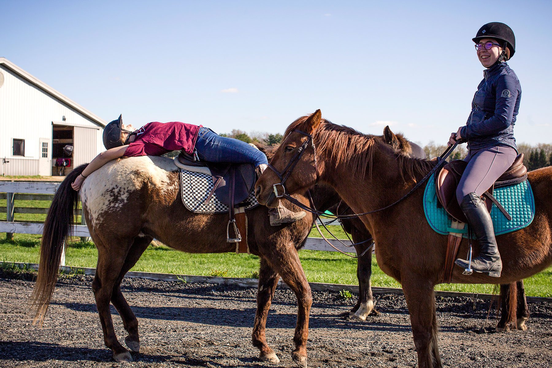 Hunt seat equestrian team Earlham College