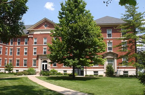 Photo of the front entrance of Bundy Hall
