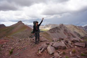 Alumni in the heart on the swing