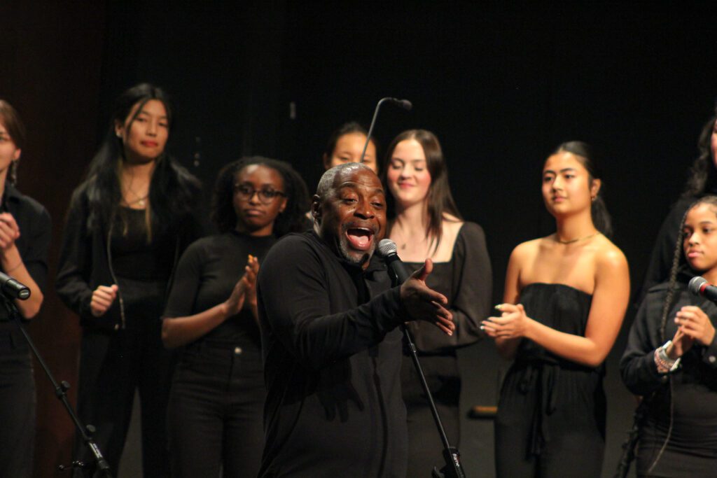 Gospel Revelations concert in Goddard Hall at Earlham College.