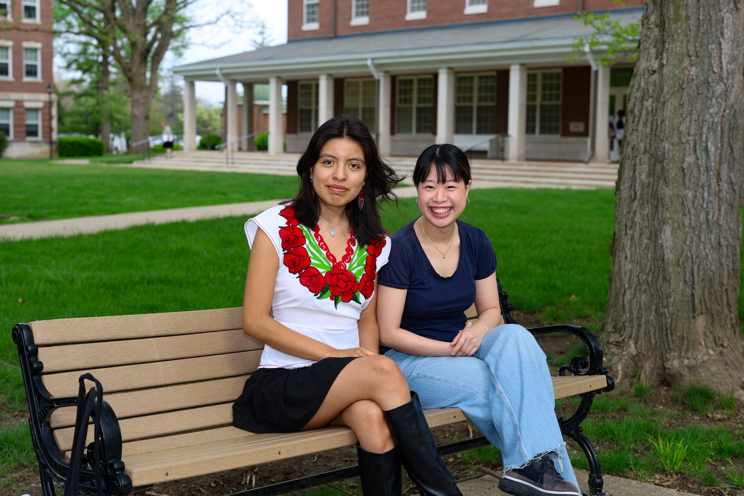 Earlham-Ullberg Prize awardees posing on campus