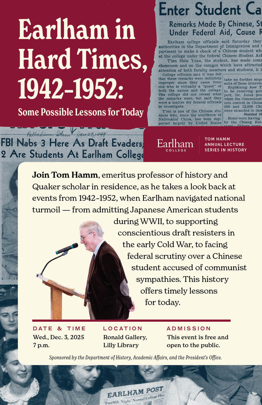 Earlham in Hard Times infographic